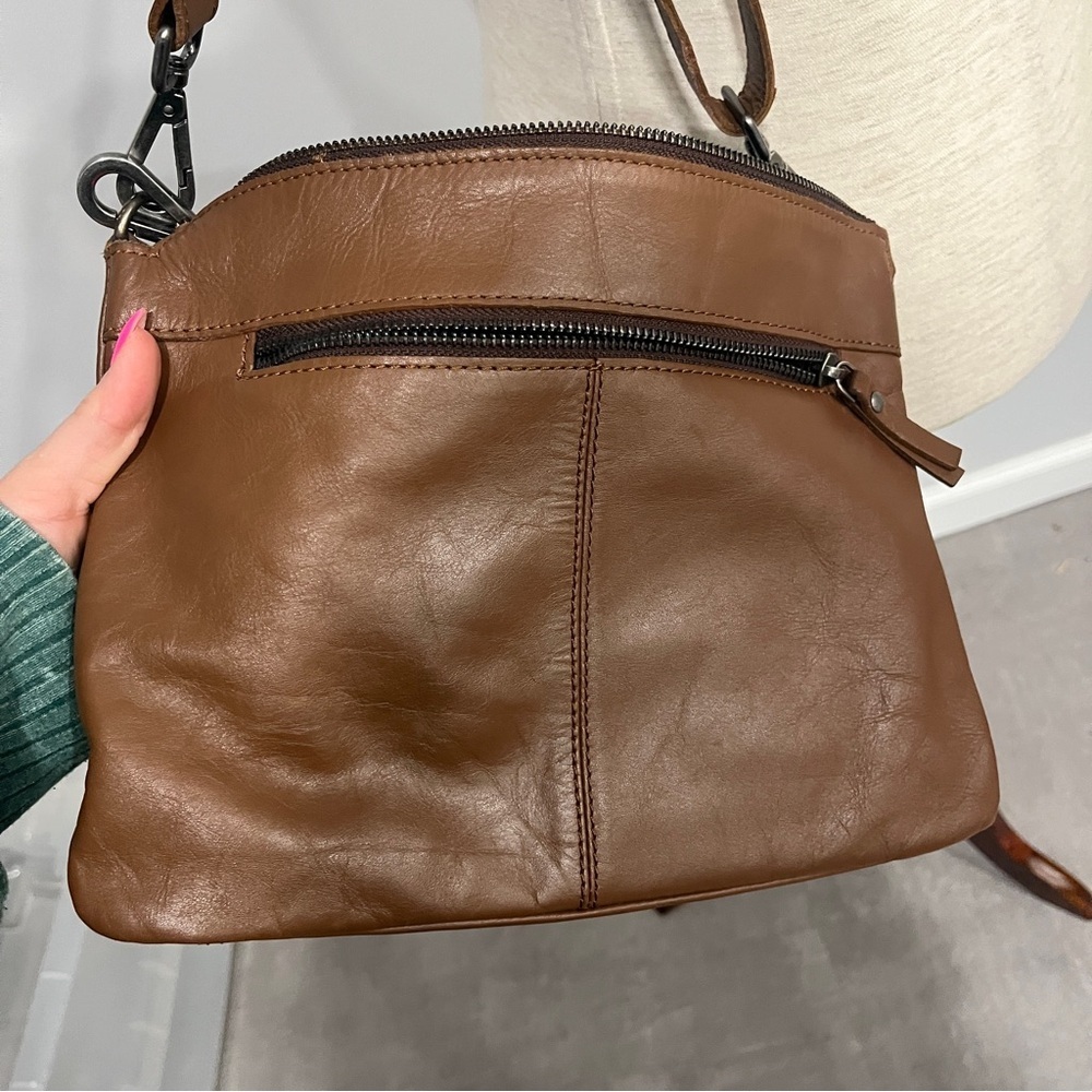 Harbour 2nd Brown Leather Crossbody and Hand Bag - Picture 2 of 10